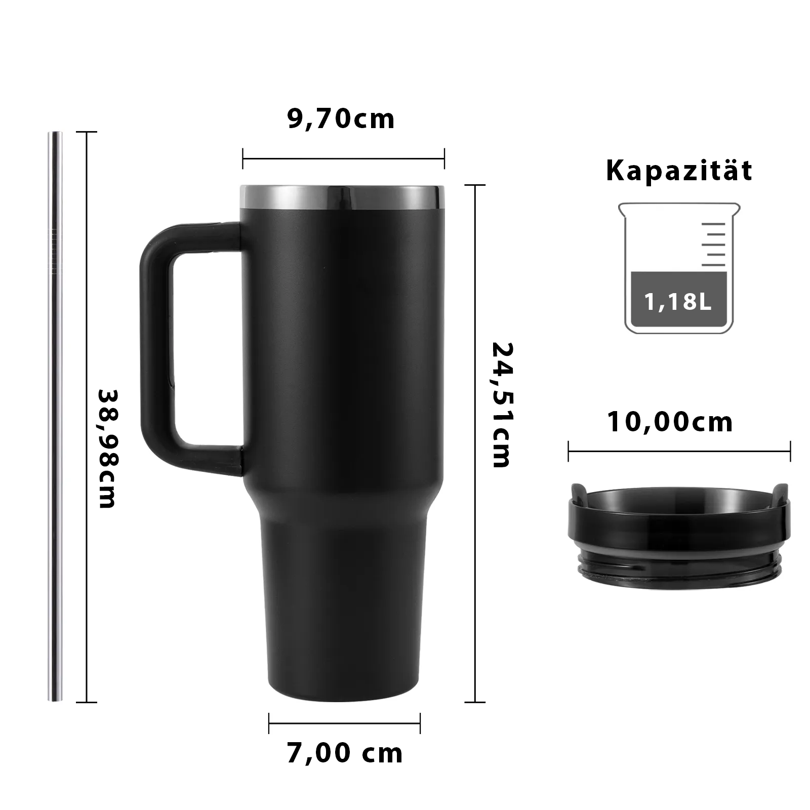 1,18L Tumbler – Dein personalisierter Reisebegleiter