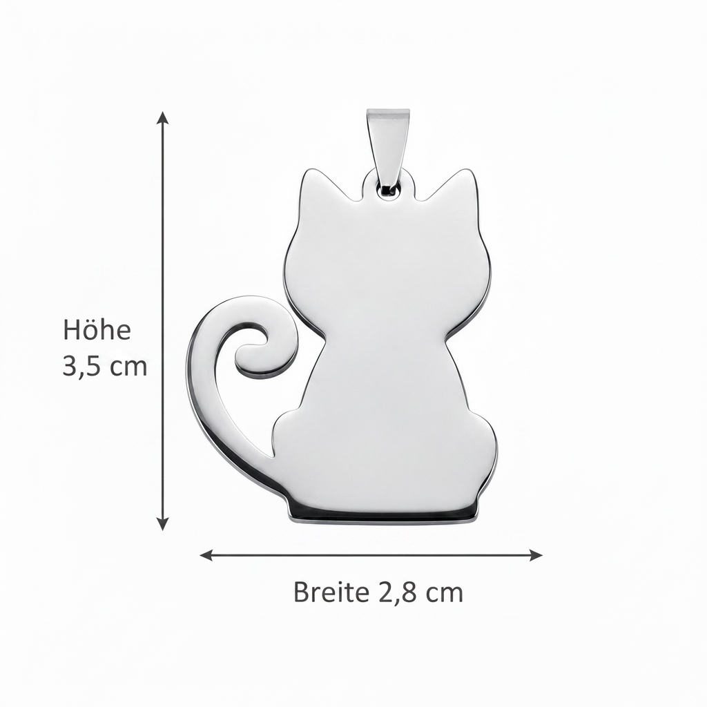 Edelstahl Haustier Erkennungsmarke