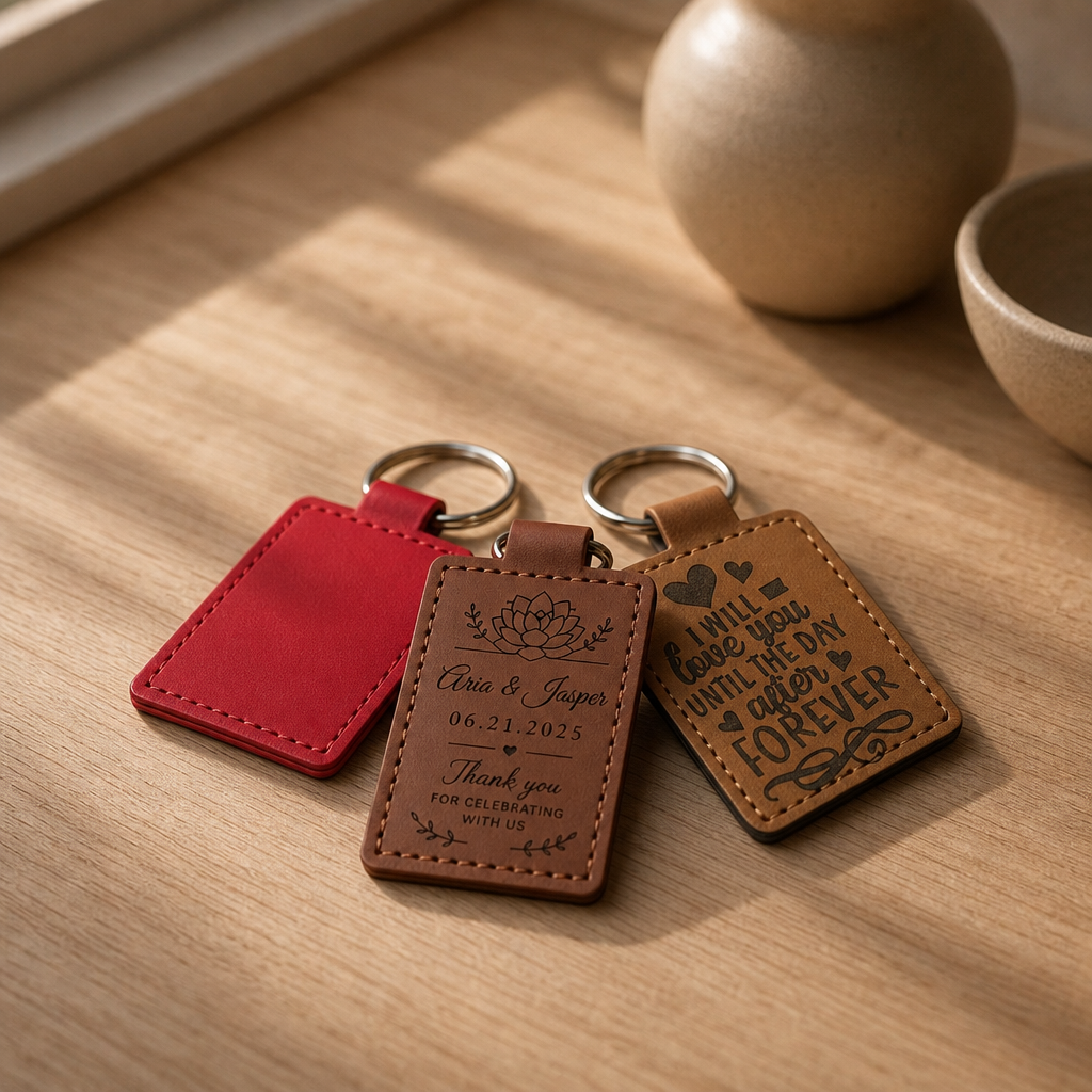 PU-Leder Schlüsselanhänger – Personalisiertes Werbemittel & Eventgeschenk