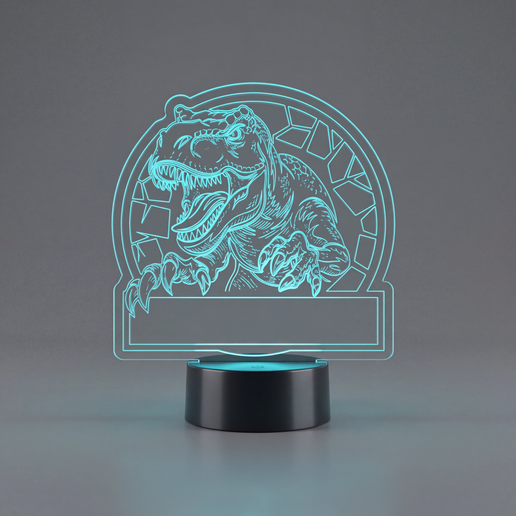 Dino Nachtlicht "T-Rex" mit Name
