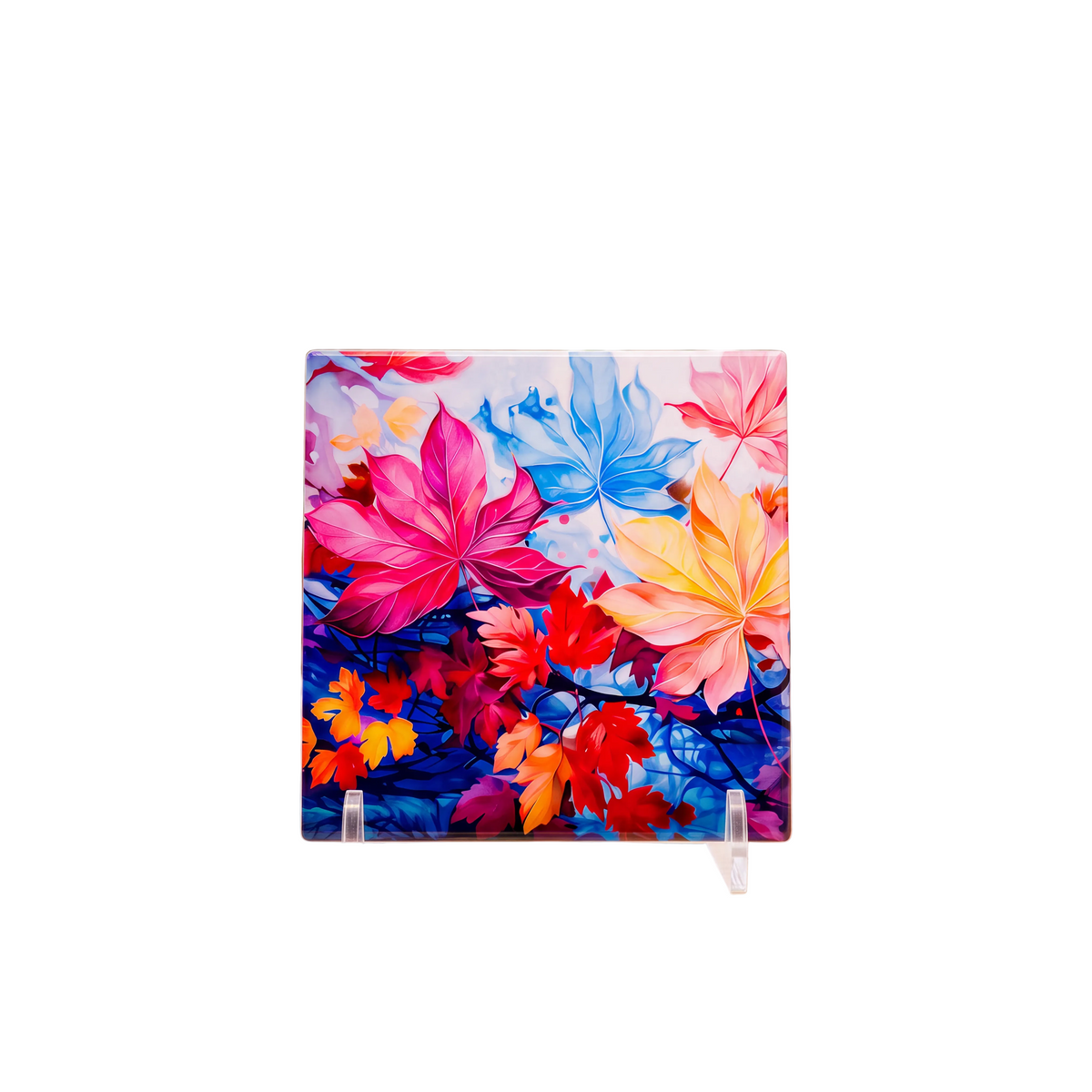 Keramik Untersetzer "Colorful Leafs"
