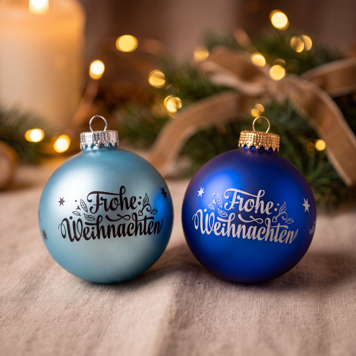 Weihnachtsbaumkugel graviert