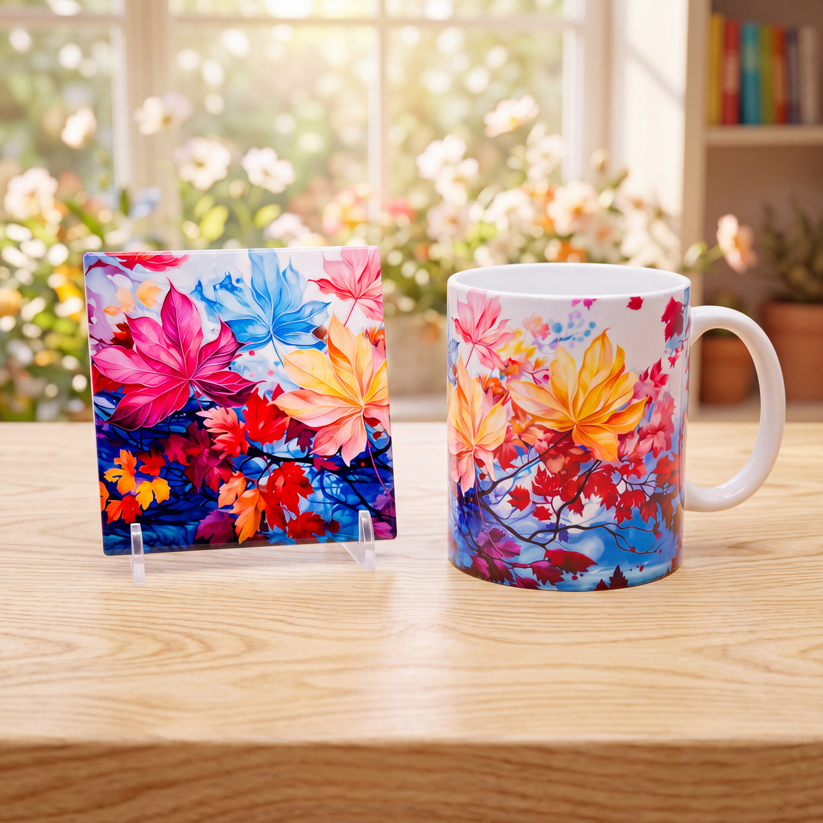 Set - Tasse mit Untersetzer mit Wunschmotiv