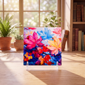 Keramik Untersetzer "Colorful Leafs"