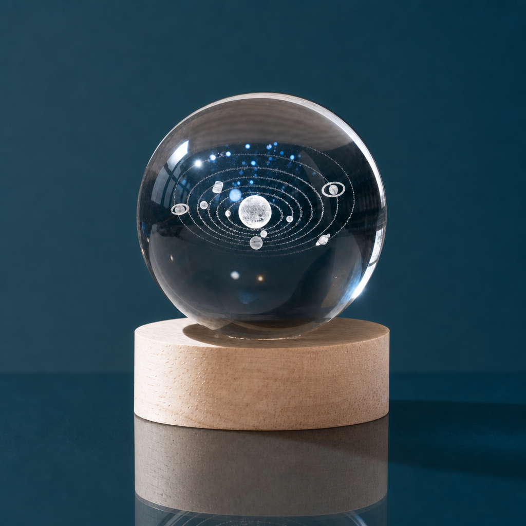 LED Kristallkugel 3D Innengravur