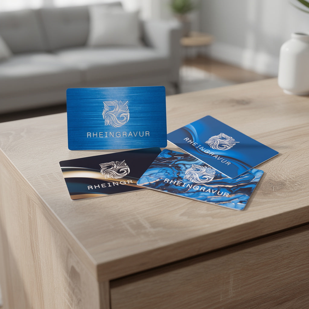 Visitenkarten aus Aluminium - Sublimation