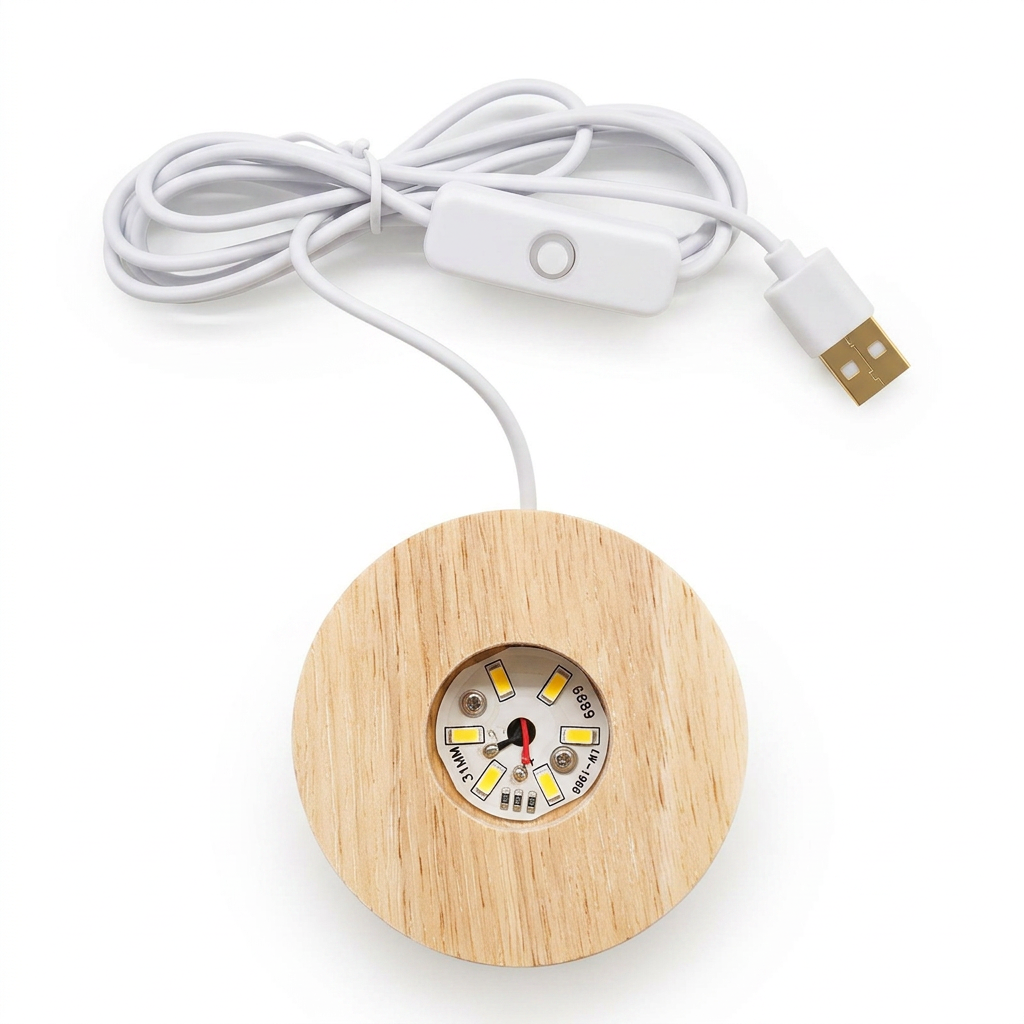 LED Kristallkugel 3D Innengravur