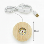 LED Kristallkugel 3D Innengravur