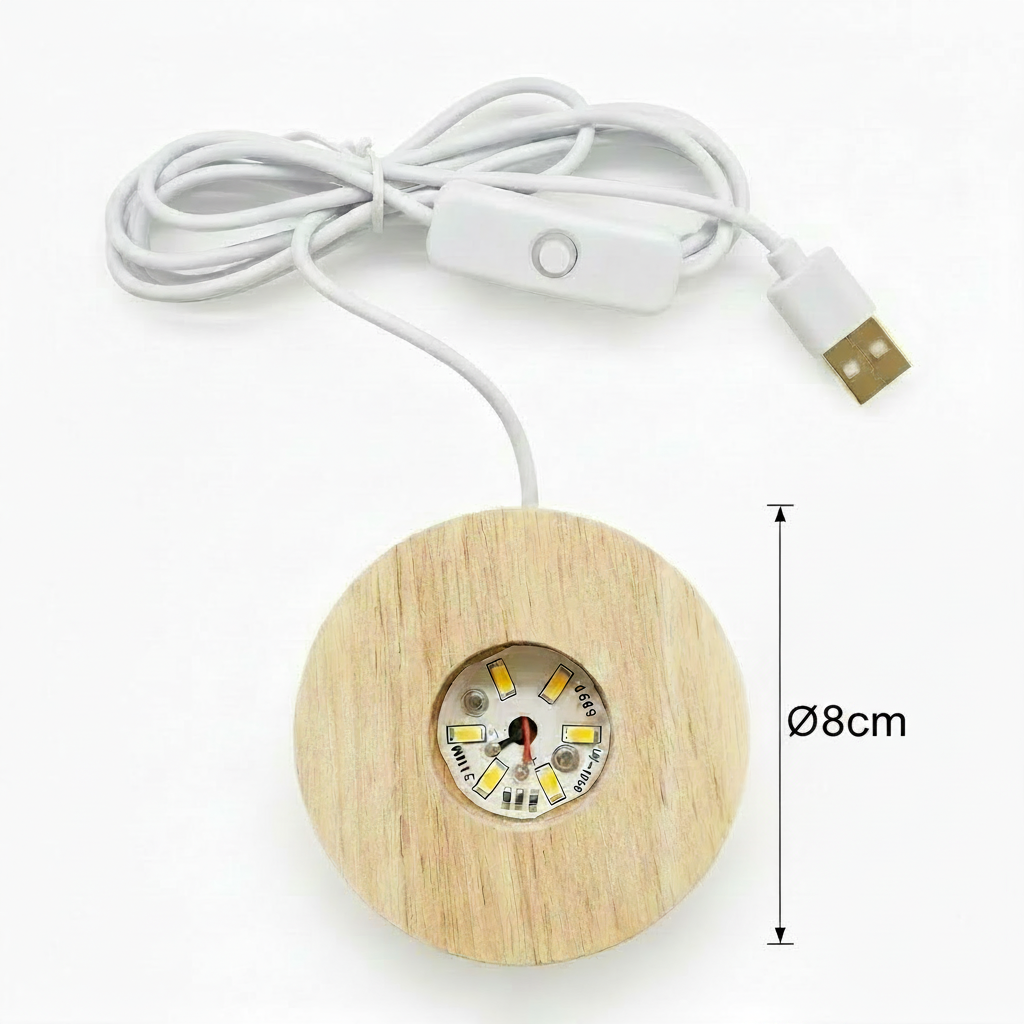 LED Kristallkugel 3D Innengravur