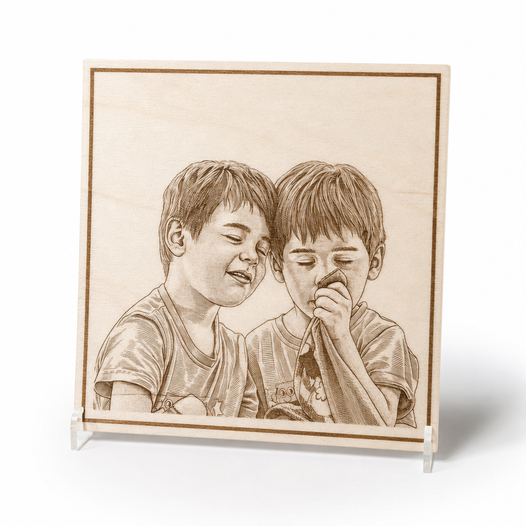 Fotogravur auf Holz