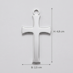 Kreuz-Anhänger aus Edelstahl mit Gravur