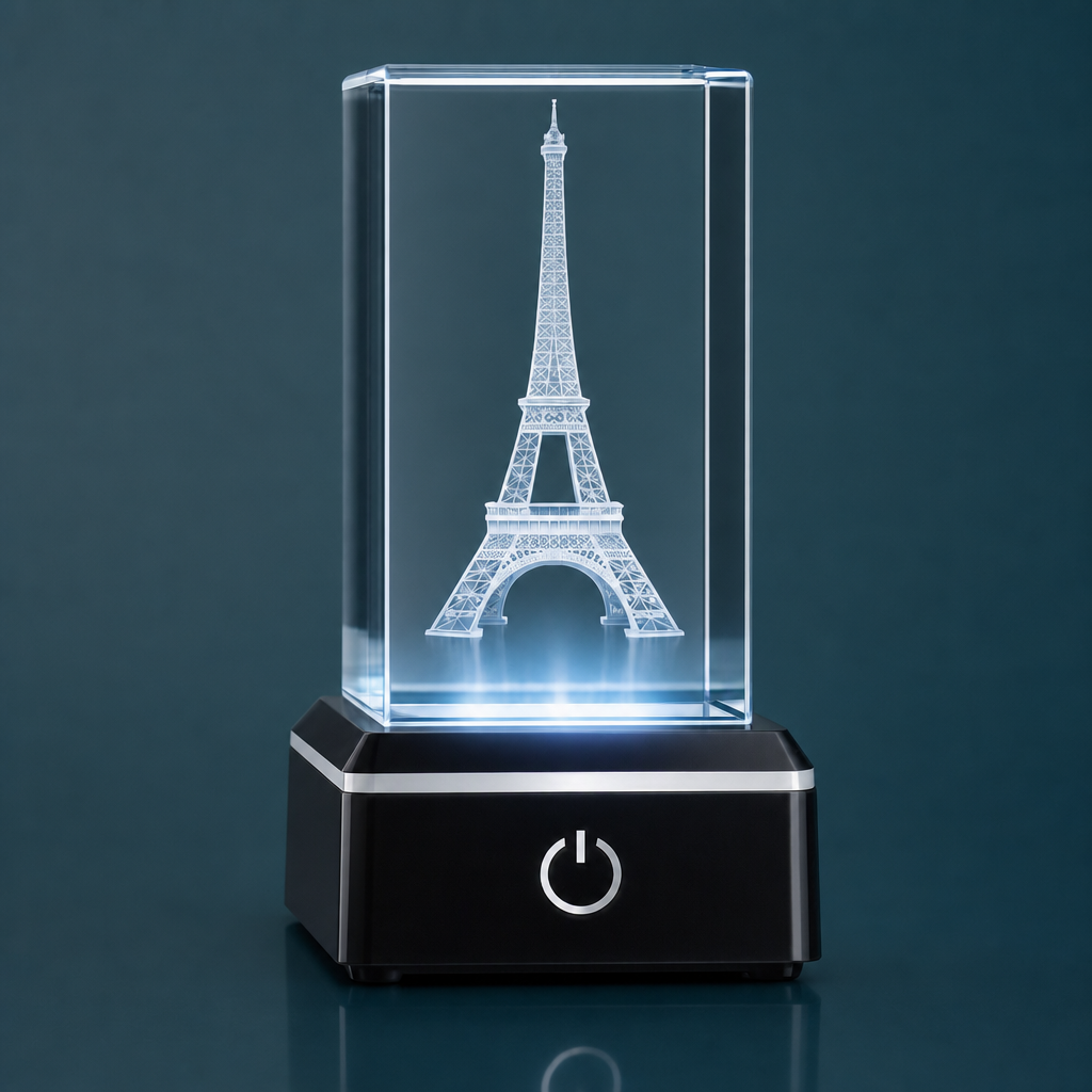 LED Kristall 3D Innengravur