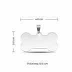 Edelstahl Haustier Erkennungsmarke
